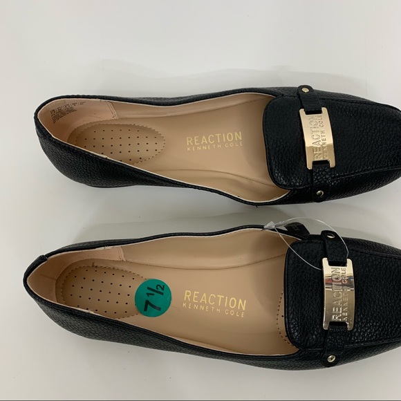 Kenneth Cole Flash Time Black Faux Pebbled Leather Comfort Loafers New Nwt - Picture 13 of 15